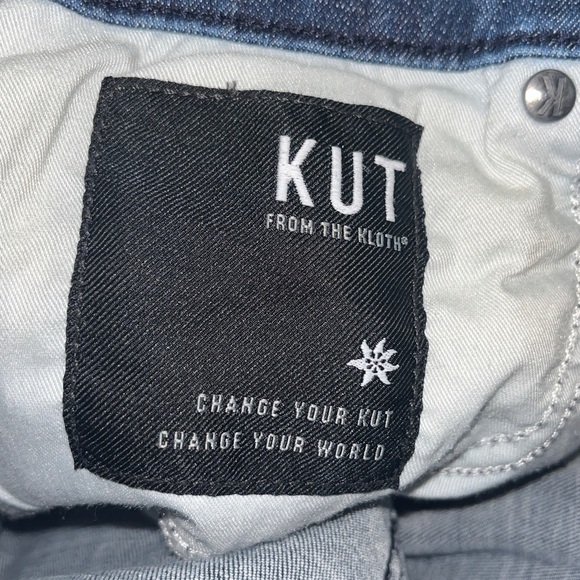 Kut From The Kloth Mia high rise distressed blue skinny jeans Size 16 - Picture 8 of 9